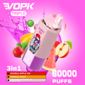01 VOPK Tripe 60K puffs 3in1 Disposable E Cigarettes vape 650mAh Triple Flavor 54ml 60000 puffs