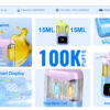 02 (1) Mesii Visible Twins 100K 2in1 puffs Disposable E 30ml Cigarettes vape 100000 puffs
