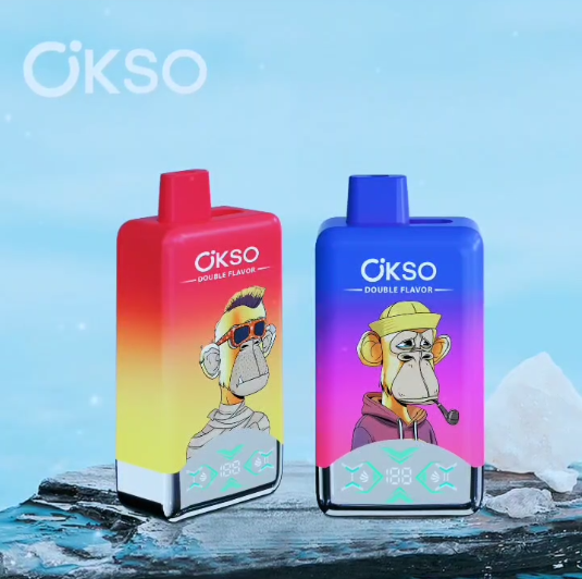 043f8ad74d254a5dcf152cd2b458713 OKSO Double Flavor 60k 2in1 puffs Disposable E Cigarettes vape 25ml*2 650mah 60000 puffs
