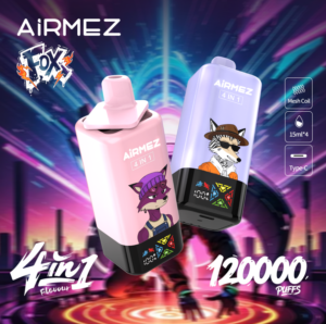 0cbb59b4-2fa9-453a-af92-2ec9bf5d4242 Airmez FOX 4 IN 1 120K puffs Disposable E Cigarettes vape 15ml*4 120000 puff
