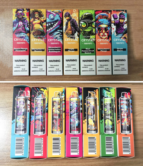 11 VAPME Crystal 7000 puffs Disposable E Cigarettes vape 2% 14ml 650mah 7K puffs