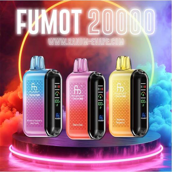 1747531867350 Fumot Tornado 20000 puffs Disposable E Cigarettes vape 0/2/5% 20ml 850mah 20K puffs