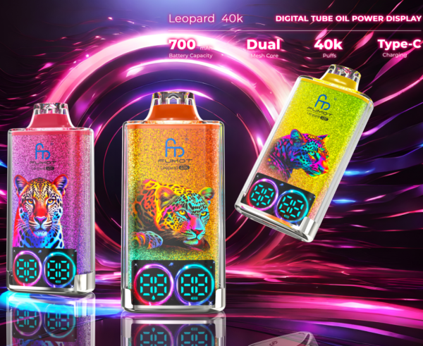 1749282668142 Fumot Leopard 40K puffs Disposable E Cigarettes vape 2% 22ml 850mah 40000 puffs