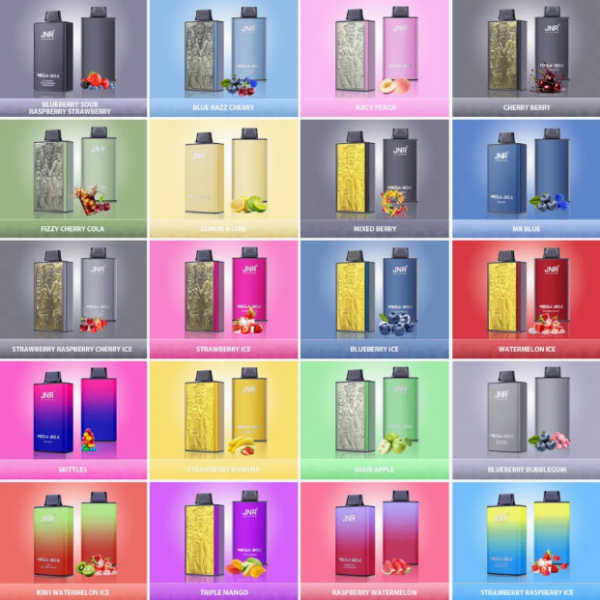 JNR Mega Box 25000 puffs Disposable E Cigarettes vape 2% 30ml 1000mah 25K puffs