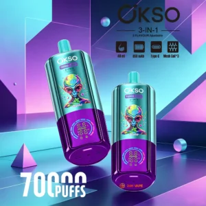 24hvape-okso-3-in-1-70000-70k-puffs-main-image.jpg OKSO 3in1 70k Puffs Ship from Eu warehouse Disposable E Cigarettes vape 16ml*3 650mah 70000 Puffs