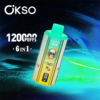 OKSO 6in1 120k puffs LED Display 20ml*3 850mah 120000 puffs