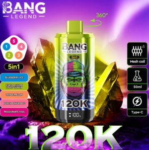 2eda9d7e60c521caabcb530638ae0f9 Bang Legend 120K 5in1 puffs Disposable E 40ml Cigarettes vape 120000 puffs