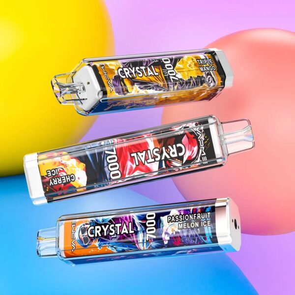 33 (2) VAPME Crystal 7000 puffs Disposable E Cigarettes vape 2% 14ml 650mah 7K puffs