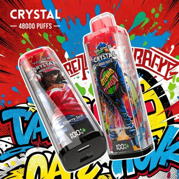 3f75b40b31d09e435ad8f6b21191f993 VAPME Crystal 48K puffs Disposable E Cigarettes vape 2% 25ml 600mah 48000 puffs