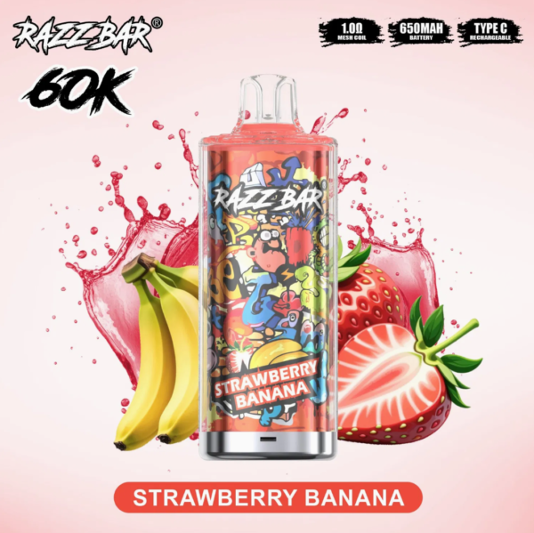4faf4bdcbcb95a675f3770d3cef90649 Razz Bar 60K puffs Disposable E Cigarettes vape 2% 5% 650mah 60000 puffs