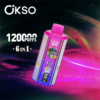 OKSO 6in1 120k puffs LED Display 20ml*3 850mah 120000 puffs