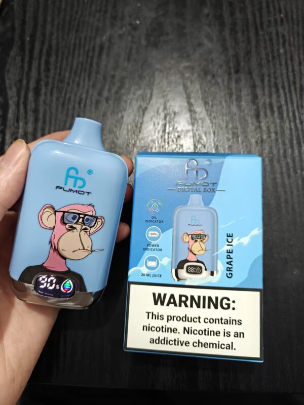 5a47b47bb7eb0854e0300eff3852116 Fumot Digital Box 12K puffs Disposable E Cigarettes vape 2% 22ml 850mah 12000K puffs