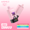 6 Airmez FOX 4 IN 1 120K puffs Disposable E Cigarettes vape 15ml*4 120000 puff