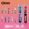9273677f914bfc7808db73a04a0535d OKSO Crystal bar 800 puffs Disposable E Cigarettes vape 2ml 400mah 8K Puffs