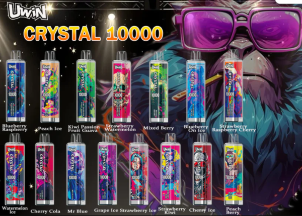 Uwin Crystal 10000 puffs Disposable E Cigarettes vape 18ml 650mah 10K puffs