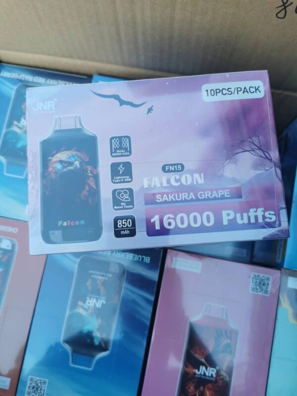 JNR 16K 5 JNR Falcon 16000 puffs Disposable E Cigarettes vape 2% 20 Flavors 22ml 850mah 16K puffs