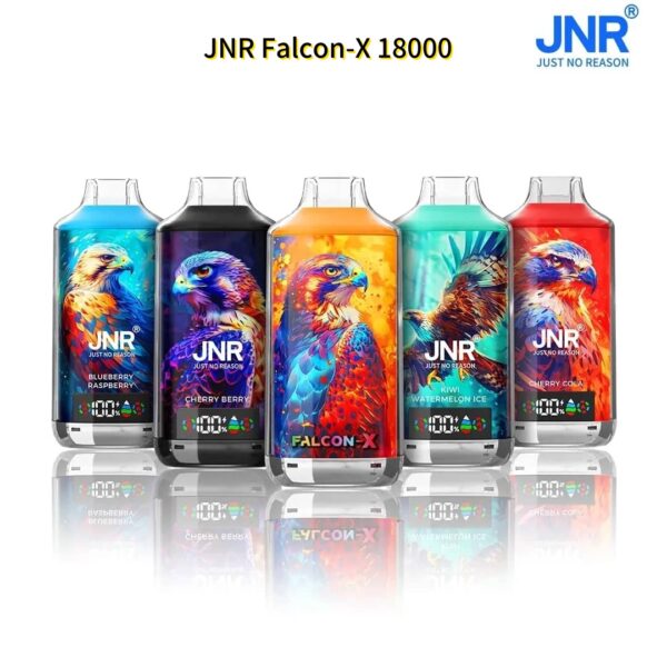 Oplus_16908288 JNR Falcon-X 18000 puffs Disposable E Cigarettes vape 24ml 950mah 18K puffs Popular French products