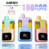 Mesii-100k-Puffs-Visible-Twins-Dual-Flavors-Crystal-Disposable-Vape-Free-Shipping-1 Mesii Visible Twins 100K 2in1 puffs Disposable E 30ml Cigarettes vape 100000 puffs