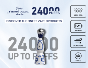 a70eed68-dd3d-4a59-9f17-bd027db40d0c HUMO AZUL 24000 puffs Disposable E Cigarettes vape 2% Vase-shaped electronic cigarette 24K puffs