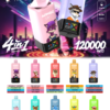 c2a83fe6-40b3-456f-b758-4aeb4ff8b1ac Airmez FOX 4 IN 1 120K puffs Disposable E Cigarettes vape 15ml*4 120000 puff