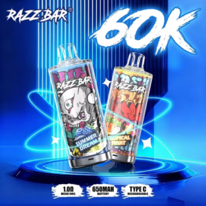 Razz Bar 60K puffs Disposable E Cigarettes vape 2% 5% 650mah 60000 puffs