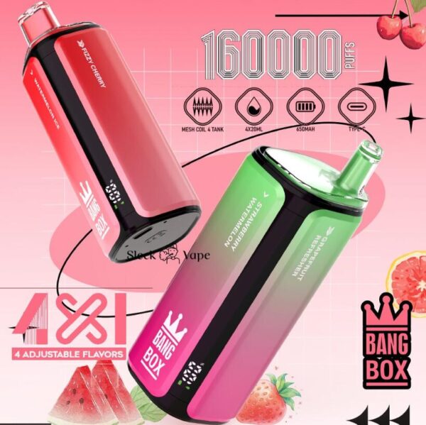 eb507ba15d8cf63902c5df9aa2a017d0 Bang Box 160K 4in1 puffs Disposable E 20ml*4 Cigarettes vape 160000 puffs