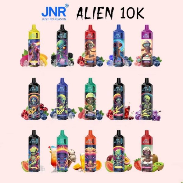 Oplus_16908288 JNR Alien 10000 puffs Disposable E Cigarettes vape 2% 20ml 850mah 10K puffs