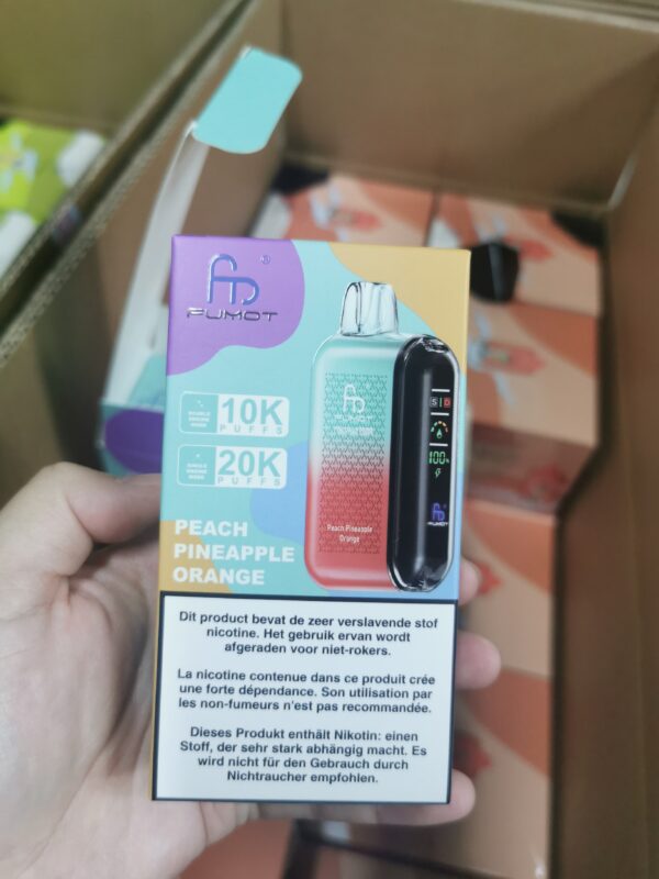 mmexport1728982426326 Fumot Tornado 20000 puffs Disposable E Cigarettes vape 0/2/5% 20ml 850mah 20K puffs