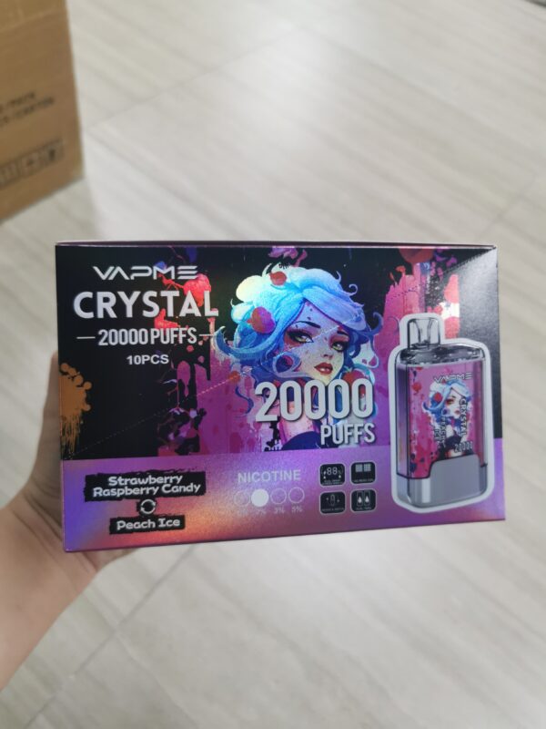 mmexport1729065275182 VAPME Crystal Twins 20K puffs Double Flavors Disposable E Cigarettes vape 2% 20ml 20000 puff