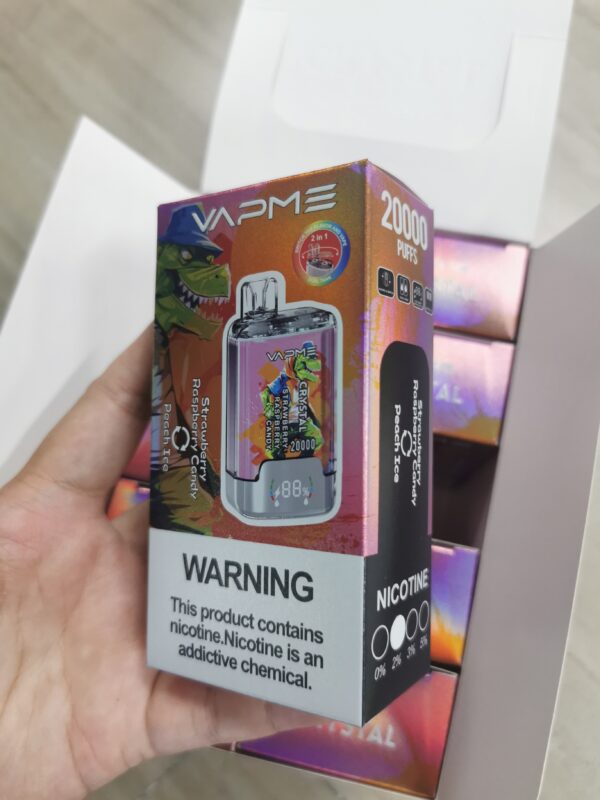 mmexport1729065278093 VAPME Crystal Twins 20K puffs Double Flavors Disposable E Cigarettes vape 2% 20ml 20000 puff