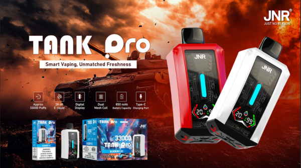 JNR Tank Pro 33000 puffs Disposable E Cigarettes vape 2% 28ml 850mah 33K puffs