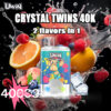 uwin AA单品海报 UWin Crystal Twins 40000 puffs Disposable E Cigarettes vape 32ml Double Flavors 650mah 40K puffs