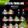 uwin40k口味海报 UWin Crystal Twins 40000 puffs Disposable E Cigarettes vape 32ml Double Flavors 650mah 40K puffs
