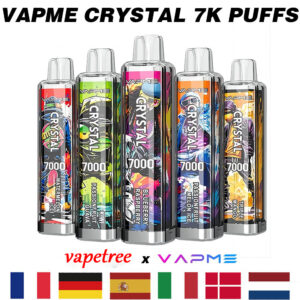 vapetree 主图111 VAPME Crystal 7000 puffs Disposable E Cigarettes vape 2% 14ml 650mah 7K puffs