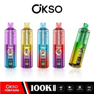 OKSO Tornado 100k puffs Disposable E Cigarettes vape 800mah 100K puffs